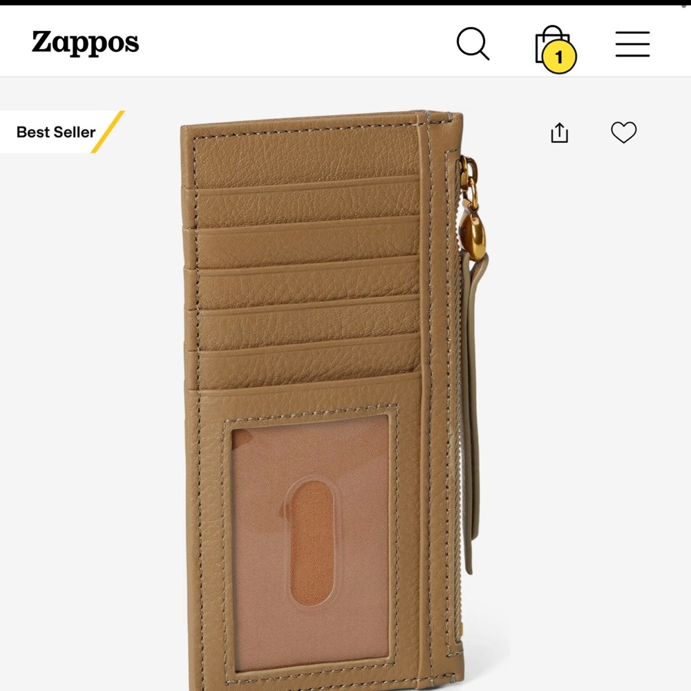 Hobo - Tan Leather Card Holder Wallet